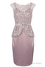 Sleeveless Short Sheath Mother of the Bride Dress