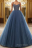 Beading Ball Gown Long Formal Prom Dresses,Popular Evening Dresses,Fashion Winter Prom Dresses