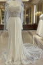 Sheath-Column Off The Shoulder Wedding Dresses With Sequin