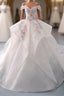 White Sweetheart Off Shoulder Lace Long Formal Prom Dresses, White Evening Dresses