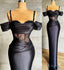 2025 Plus Size Arabic Aso Ebi Black Lace Beaded Prom Dresses Spaghetti Sheath Satin Evening Formal Party Second Reception Gowns