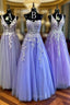 2025 New Style Tulle Long Formal Prom Dresses with Appliques