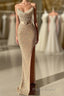 Strapless Sweetheart Mermaid Formal Prom Dress with Long Beads and Sequins