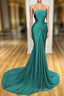 Elegant Strapless Long Mermaid Evening Formal Prom Dresses Online