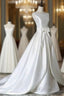 A Garment Crystal Best Quality Satin Surah Wedding Gowns Zipper Wedding Dresses