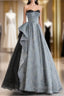 A-Line Blue-Grey Sweetheart Long Formal Party Dresses Floor Length Tulle Formal Prom Dresses
