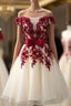 A Line Elegant Homecoming Dresses Short Tulle Formal Prom Gowns