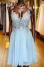 A-Line/Princess Spaghetti Straps Short/Mini Chiffon Homecoming Dresses