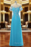 A-line Short Sleeves Chiffon Lace Mother Of The Bride Dresses