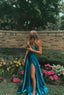 Line Simple Stunning Long Formal Prom Dresses Formal Evening Gowns