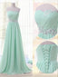 A-line Sweetheart Beading Floor-Length Chiffon Bridesmaid Dress