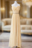 A-Line Sweetheart Neck Chiffon Long Formal Prom Dresses, Chiffon Formal Evening Dresses