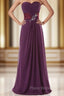 A-Line Sweetheart Pleats Bridesmaid Dresses With Crystal