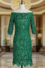 Amazing Short Evening Dresses 3/4 Sleeves Mother of the Bride Dresses Formal Dresses