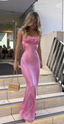 Backless Sapaghetti Straps Long Formal Evening Gown Formal Prom Dresses