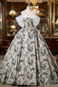 Ball Gown Print Off the Shoulder Quinceanera Dresses