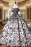Ball Gown Satin Lace Spaghetti Straps Quinceanera Dresses