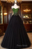 Ball Gown Sweetheart Tulle Black Formal Prom Dresses Formal Dresses
