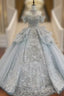 Ball Gown Tulle Lace Off the Shoulder Wedding Dresses