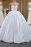 Ball Gown White Satin Sweetheart Wedding Dresses