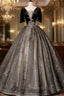 Beautiful Black Tulle Short Sleeves Long Party Dresses Black Short Sleeves Formal Prom Dresses Formal Prom Dresses shops