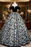 Black A-Line Satin Long Formal Prom Dresses, Black Long Evening Dresses