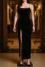 Black Party Dress, Gorgeous Spaghetti-Straps Mermaid Formal Prom Dress Long With Split Evening gowns