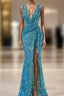 Blue Wedding Reception Dresses For Women, Evening Dresses For Women Formal Prom Dresses