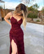Burgundy Long Formal Prom Dresses, Formal Evening Dresses,Party Dresses, Formal Dresses