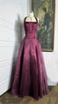 Burgundy Red Vintage Elegant Shiny Beaded Long Tulle Ball Gown Formal Evening Dresses Party Dresses