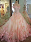 A Line Ball Gown Prom Dress, Long Evening Gown