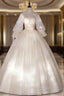 Champagne Tulle Butterfly Appliques Bell Sleeve Quinceanera Dresses