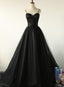Charming Black Long Party Gowns, Black Formal Evening Formal Prom Dresses