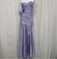 Charming Light Purple Mermaid Sweetheart Neck Pearl Sequin Satin Long Formal Prom Dresses
