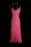 Chic Sheath Short Formal Prom Dresses Chiffon Beaded Hot Pink Birthday Dresses Sleeveless Formal Evening Dresses