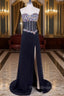 Chiffon Cheap Corset Elegant Black Formal Prom Dresses