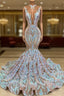 Classic Mermaid Lace Floor-Length Formal Prom Dresses On Sale