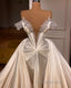 Classic V-Neck Off-the-Shoulder Formal Prom Dresses with Beads