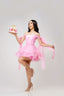 Cute Ball Gown Off The Shoulder Pink Chiffon Mini Short Formal 8Th Grade Homecoming Dresses Summer Middle School Hoco Dresses Homecoming Outfits Birthday Outfit