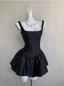 Cute Lace Stitching Suspenders Waist 17Th Birthday Homecoming Dresses