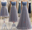 Cute Sweetheart Neck Tulle Formal Prom Dresses, Tulle Bridesmaid Dresses
