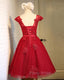Dark Red New Homecoming Dresses , Charming Short Formal Dresses