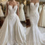 Detachable Skirt Wedding Dresses, Lace Applique Wedding Dresses, Formal Prom Dresses
