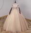 Elegant Champagne One-Shoulder Tulle Long Ball Gown Prom Dresses Sweet 16 Dresses
