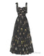 Elegant Embroidery Black Prom Dresses Sweetheart Spaghetti Straps A Line Party Dress Long Simple Formal Dress