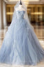 Elegant Sweetheart Formal Prom Dresses A-Line Tulle Floor Length Quinceanera Dresses
