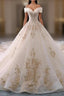 Embroidered Off-The-Shoulder Wedding Dresses