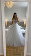 Ethereal Wedding Dresses Ball Gown Off The Shoulder Tulle White Wedding Dresses Bridal Gowns