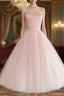 Fairy Ball Gown Strapless Pink Knee Length Formal Prom Dresses Formal Dresses