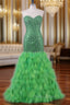 Feather Mermaid Formal Prom Dresses Long Formal Dresses For Women Wedding Party